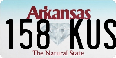 AR license plate 158KUS