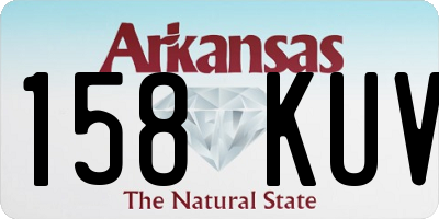 AR license plate 158KUV