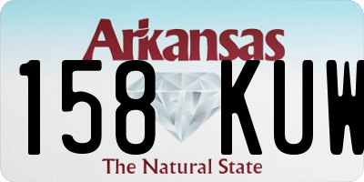 AR license plate 158KUW