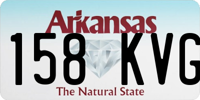 AR license plate 158KVG