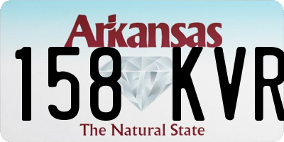 AR license plate 158KVR