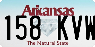 AR license plate 158KVW