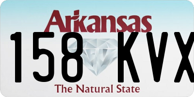 AR license plate 158KVX
