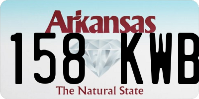 AR license plate 158KWB