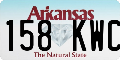 AR license plate 158KWC