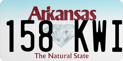 AR license plate 158KWI