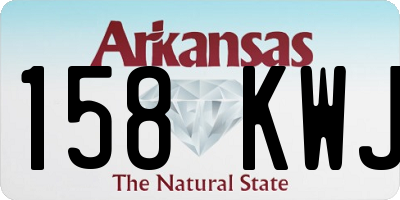 AR license plate 158KWJ