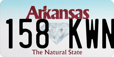 AR license plate 158KWN