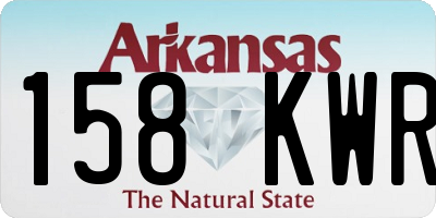 AR license plate 158KWR