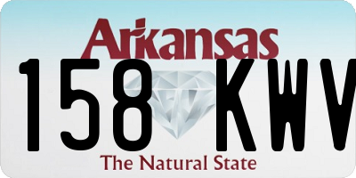 AR license plate 158KWV