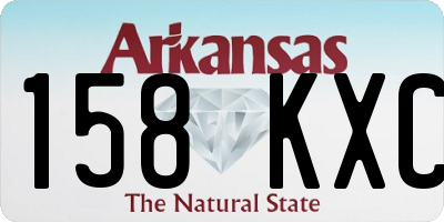 AR license plate 158KXC