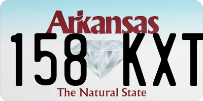AR license plate 158KXT