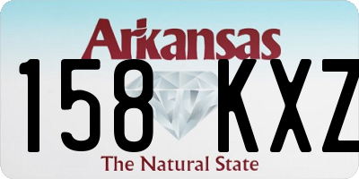 AR license plate 158KXZ