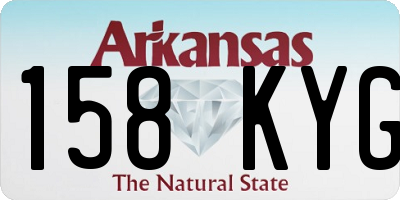 AR license plate 158KYG