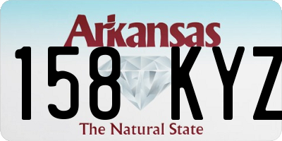 AR license plate 158KYZ