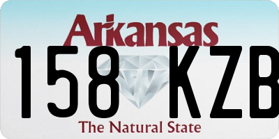 AR license plate 158KZB
