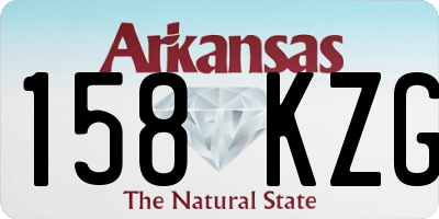 AR license plate 158KZG