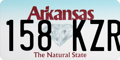 AR license plate 158KZR
