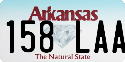 AR license plate 158LAA