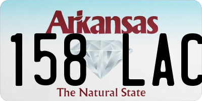 AR license plate 158LAC
