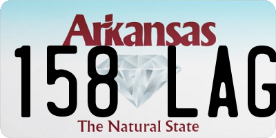 AR license plate 158LAG