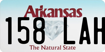 AR license plate 158LAH