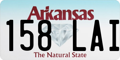 AR license plate 158LAI