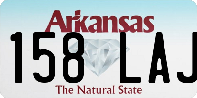 AR license plate 158LAJ