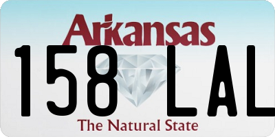 AR license plate 158LAL