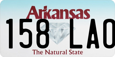 AR license plate 158LAO
