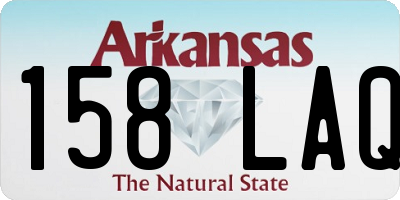 AR license plate 158LAQ