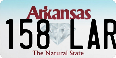 AR license plate 158LAR
