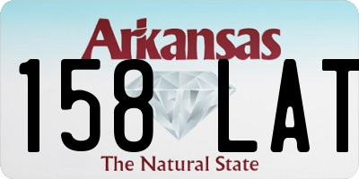 AR license plate 158LAT