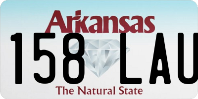 AR license plate 158LAU