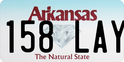 AR license plate 158LAY