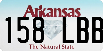 AR license plate 158LBB