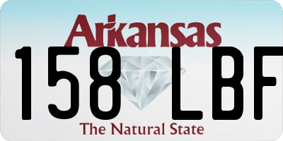 AR license plate 158LBF