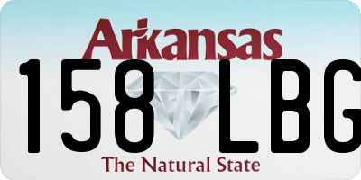AR license plate 158LBG