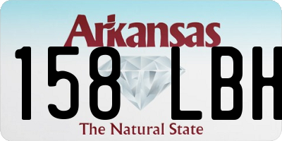 AR license plate 158LBH