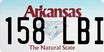 AR license plate 158LBI