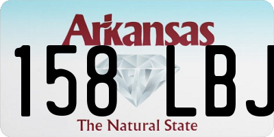 AR license plate 158LBJ