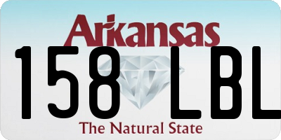 AR license plate 158LBL