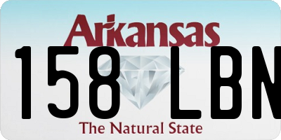 AR license plate 158LBN