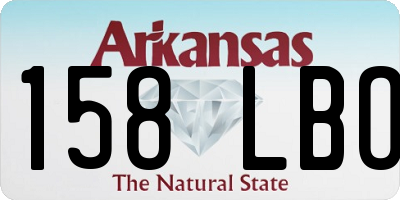 AR license plate 158LBO