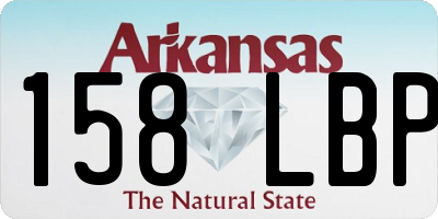 AR license plate 158LBP