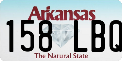 AR license plate 158LBQ