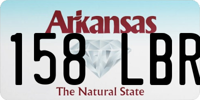 AR license plate 158LBR