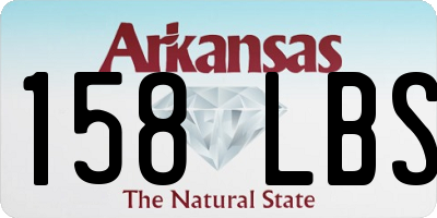 AR license plate 158LBS