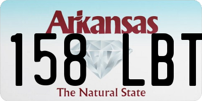 AR license plate 158LBT