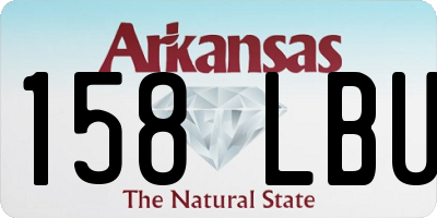 AR license plate 158LBU